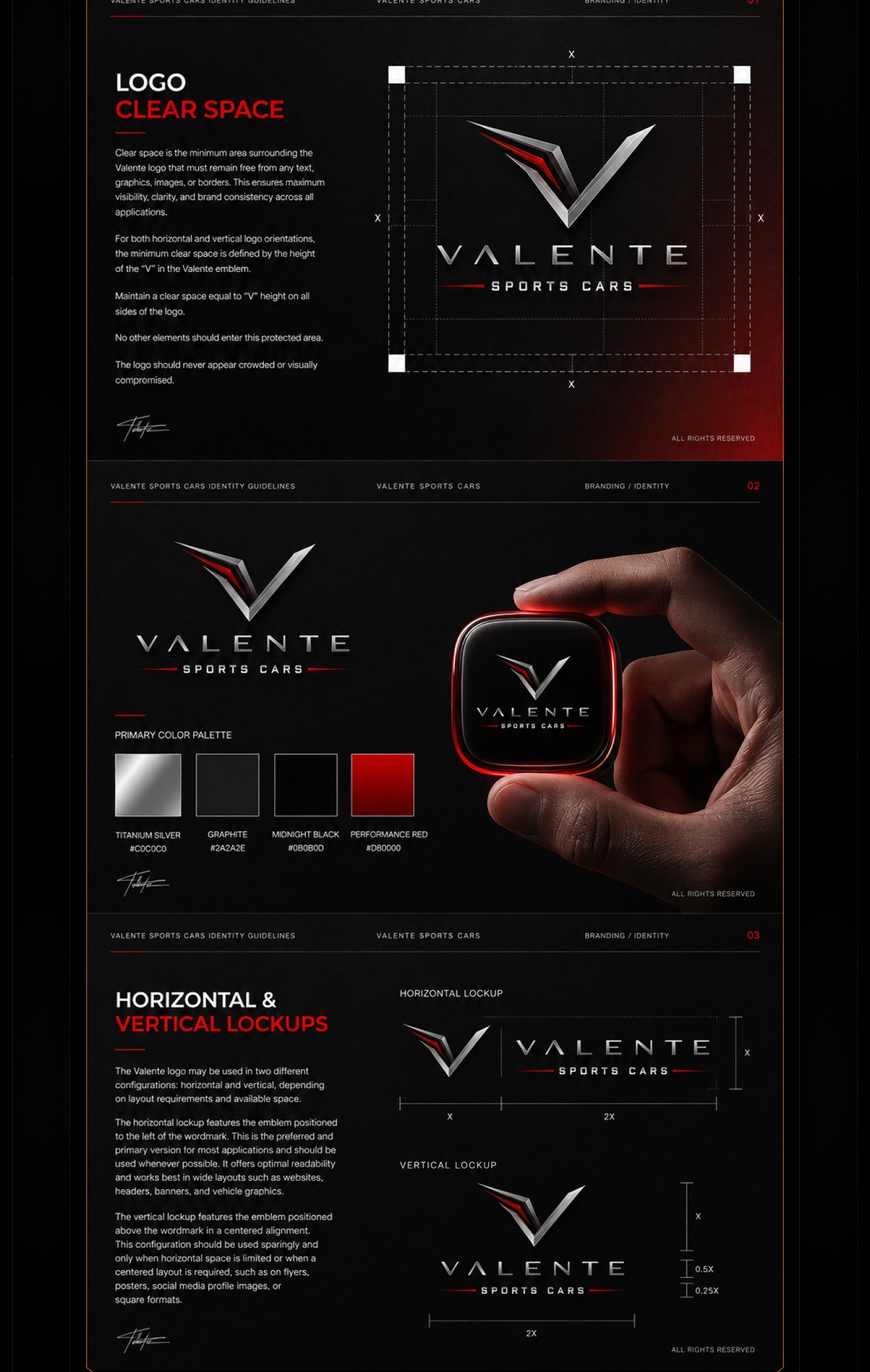 Valente Sports Cars Logo Design